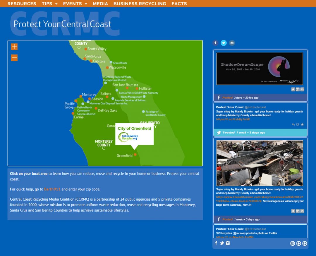 Protect Your Central Coast website