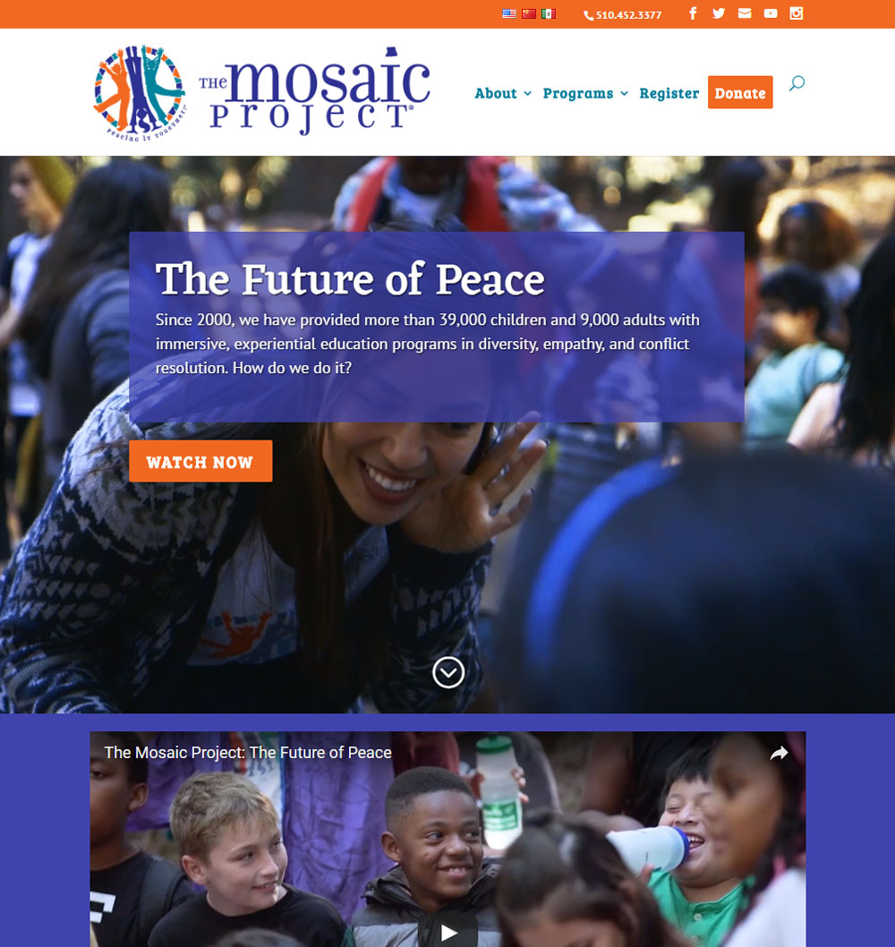 mosaicproject.org screenshot