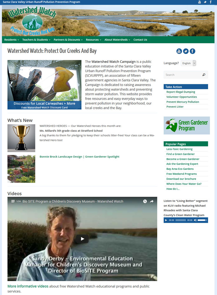 MyWatershedWatch website