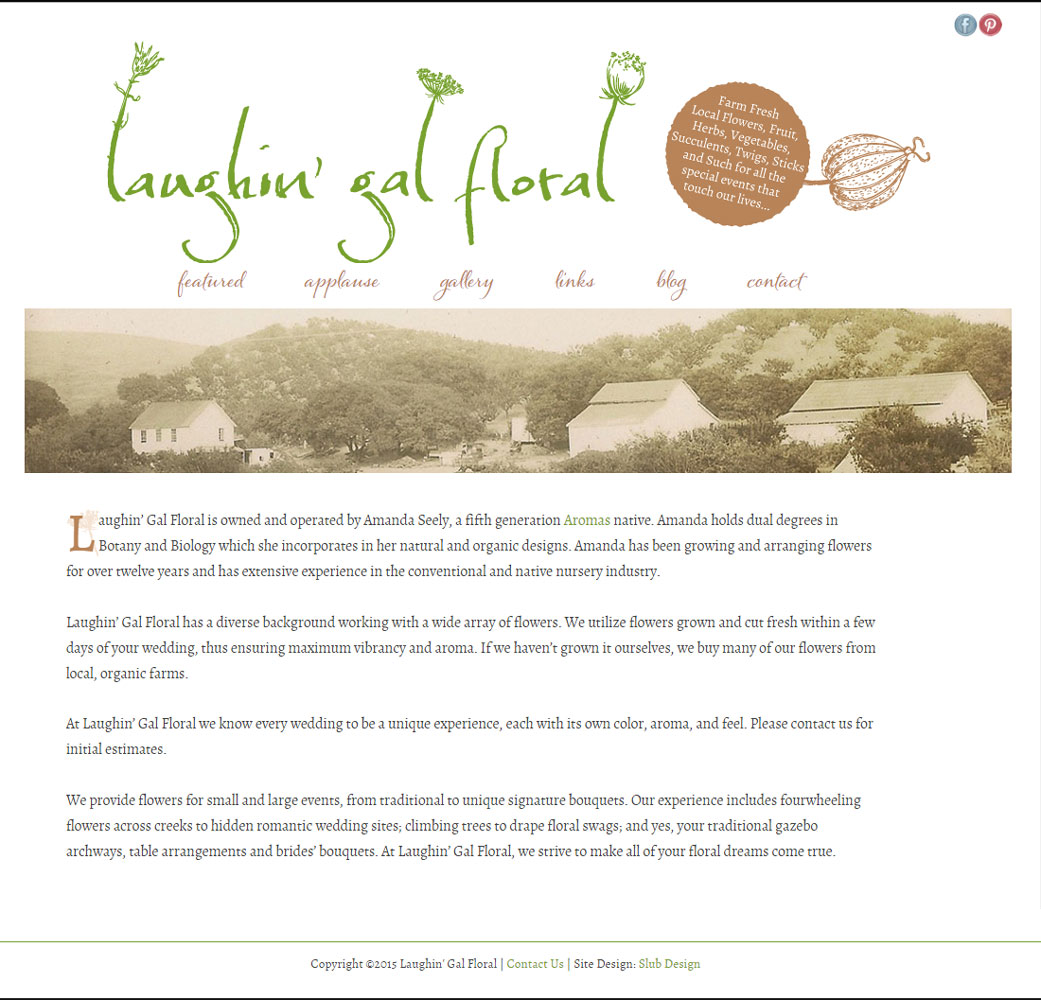 Laughin' Girl Floral website