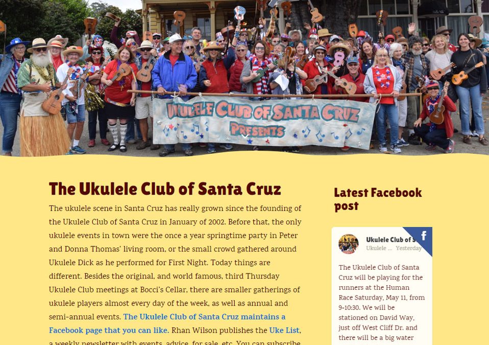 web • Ukulele Club of Santa Cruz
